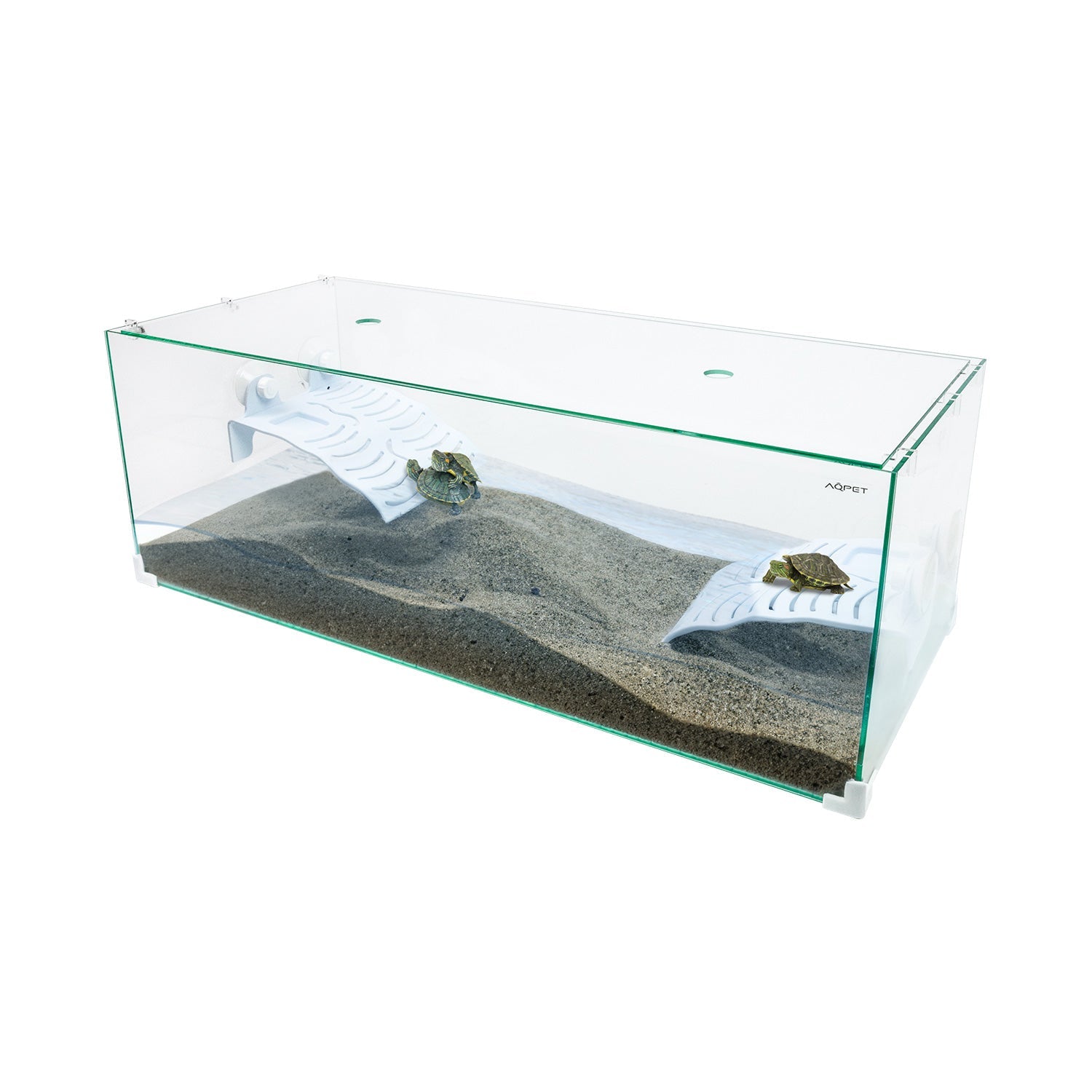 AQPet Tortuga Tartarughiera In Vetro Con Isolotto