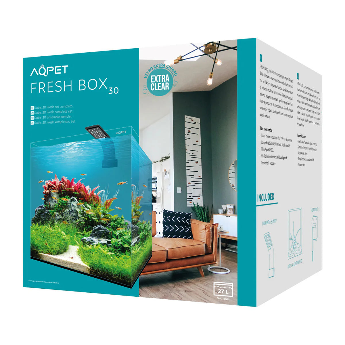 AQPet Kubic Fresh Box 30 Acquario Completo