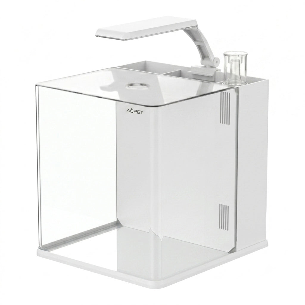 AQPet Acquario In Vetro Qube 25 Complete Set Versione Marina